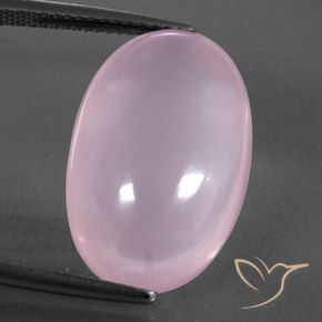 16.09ct 天然 浅粉色 芙蓉石, 椭圆形, 透明/半透明