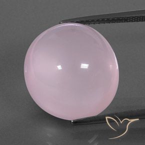 18.24ct 天然 浅粉色 芙蓉石, 椭圆形, 透明/半透明