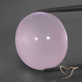 18.62ct 天然 浅粉色 芙蓉石, 椭圆形, 透明/半透明