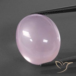 17.48ct 天然 浅粉色 芙蓉石, 椭圆形, 透明/半透明