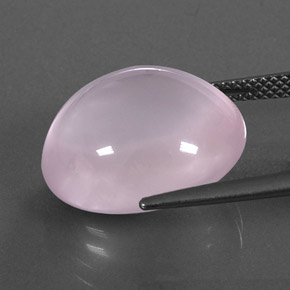 15.13克拉天然粉色粉晶，透明，16.5×14.2毫米，透明/半透明