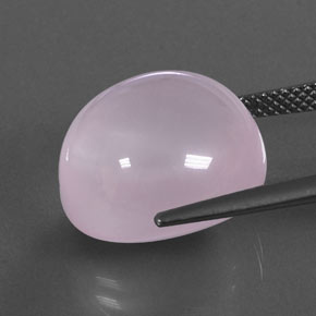 17.22克拉天然粉色粉晶，透明，15.1×14.2毫米，透明/半透明