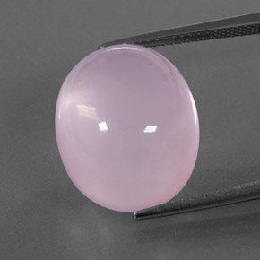 18.91克拉天然粉色粉晶，透明，17.3×14.3毫米，透明/半透明