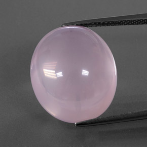 22.77克拉天然粉色粉晶，透明，19.4×16.5毫米，透明/半透明