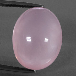 19.02克拉天然粉色粉晶，透明，19.7×15.1毫米，透明/半透明