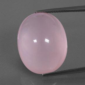 25.09克拉天然粉色粉晶，透明，21.1×16.7毫米，透明/半透明