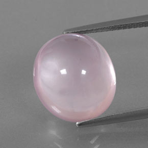 10.04克拉天然粉色粉晶，透明，14.1×12.5毫米，透明/半透明