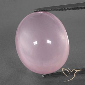 15.30ct 天然 玫瑰粉色 芙蓉石, 椭圆形, 透明/半透明