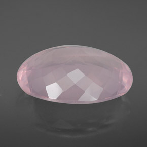 13.86克拉天然粉色粉晶，椭圆形切割，19.6×14.7毫米，透明