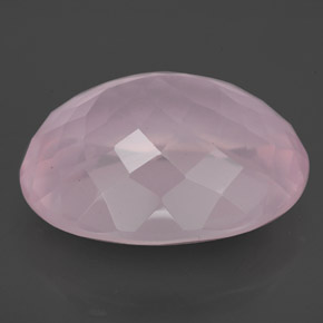 12.16克拉天然粉色粉晶，椭圆形切割，17.1×13.7毫米，透明