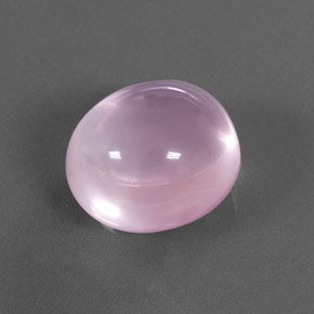 21.05克拉天然粉色粉晶，椭圆形切割，17.3×15.7毫米，透明