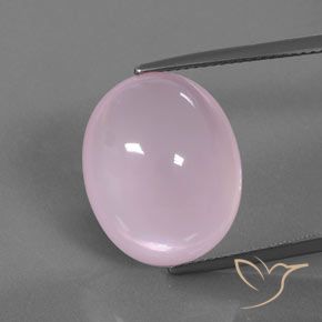 16.64ct 天然 泡泡糖粉色 芙蓉石, 椭圆形, 透明