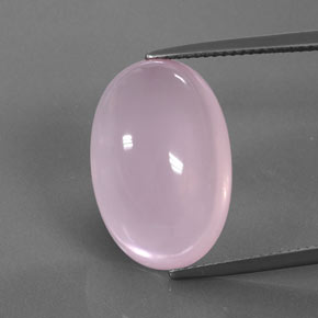 15.46克拉天然粉色粉晶，椭圆形切割，19.9×13.4毫米，透明