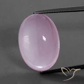 16.19ct 天然 浅樱桃粉色 芙蓉石, 椭圆形, 透明