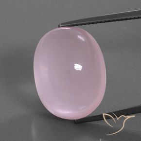 24.95ct 天然 浅粉色 芙蓉石, 椭圆形, 透明