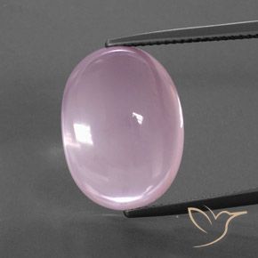 16.91ct 天然 浅粉色 芙蓉石, 椭圆形, 透明