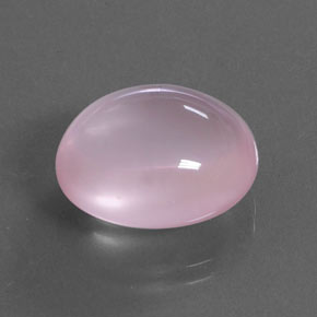 14.05克拉天然粉色粉晶，椭圆形切割，16.6×14.3毫米，透明