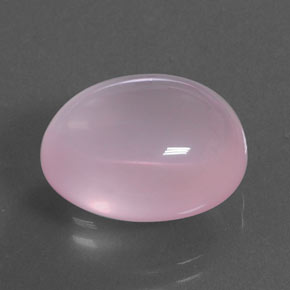 14.01克拉天然粉色粉晶，椭圆形切割，16.2×13.4毫米，透明