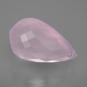 13.07克拉天然粉色粉晶，水滴珠形切工，19.1×10.9毫米，透明