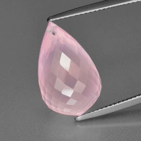 12.76克拉天然芙蓉石，泪滴形，透明