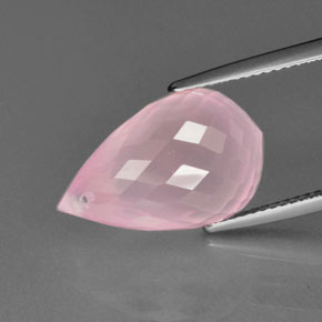 12.76克拉天然芙蓉石，泪滴形，透明
