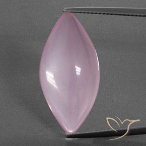 16.11ct 天然 玫瑰粉色 芙蓉石, 榄尖形, 透明