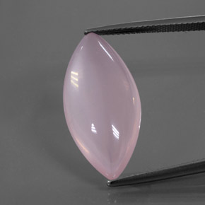 12.09克拉天然粉色粉晶，马眼形，25.2×12.3毫米，透明
