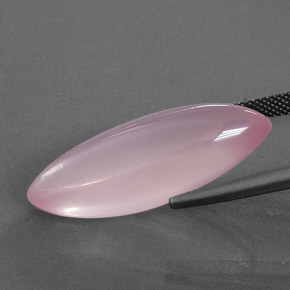 19.33克拉天然粉色粉晶，马眼形，29.4×12.8毫米，透明
