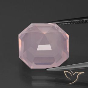 12.46克拉天然芙蓉石，祖母绿式切割，透明