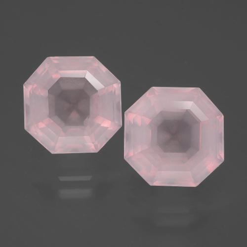 9.21天然粉色粉晶，祖母绿式切割，10.2×10.1毫米，透明