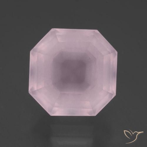 10.89ct 天然 浅粉色 芙蓉石, 祖母绿式切割, 透明