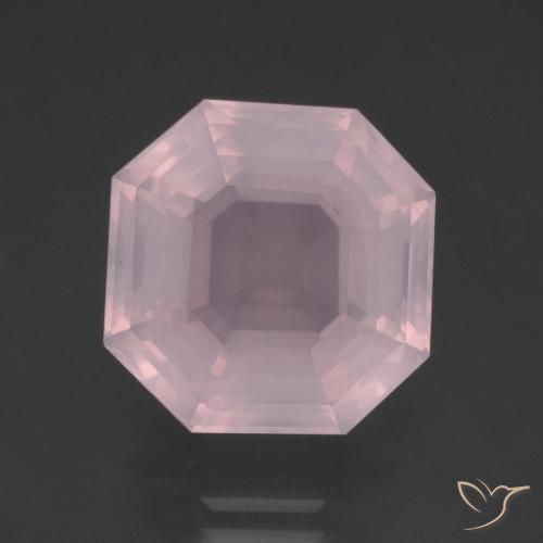 10.27ct 天然 浅粉色 芙蓉石, 祖母绿式切割, 透明