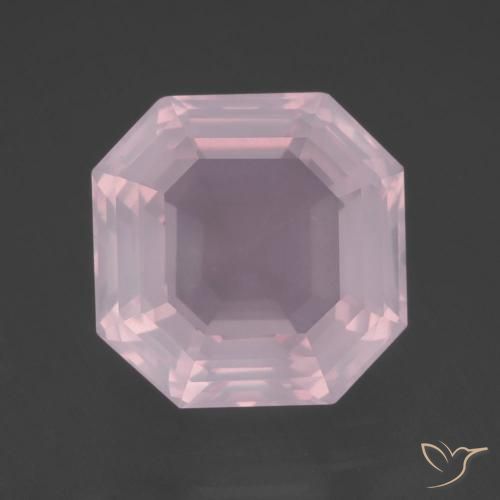 11.75ct 天然 浅粉色 芙蓉石, 祖母绿式切割, 透明