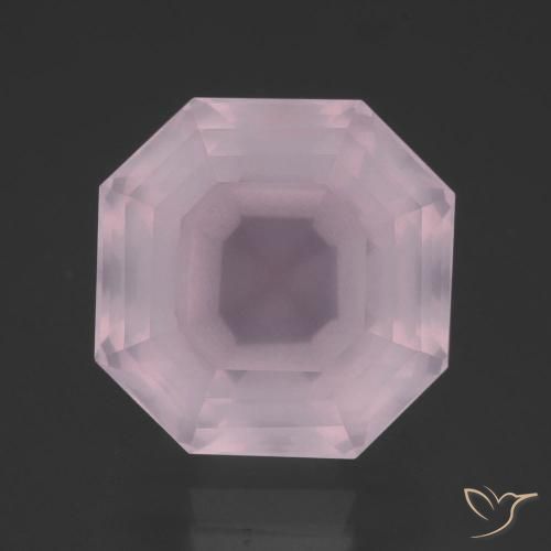 14.01ct 天然 浅粉色 芙蓉石, 祖母绿式切割, 透明