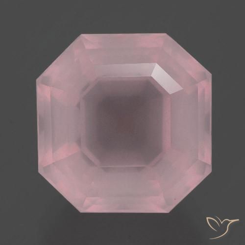 9.53ct 天然 玫瑰粉色 芙蓉石, 祖母绿式切割, 透明