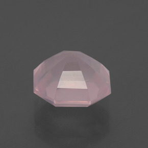 3.47克拉天然粉色粉晶，祖母绿式切割，9.5×9.4毫米，透明