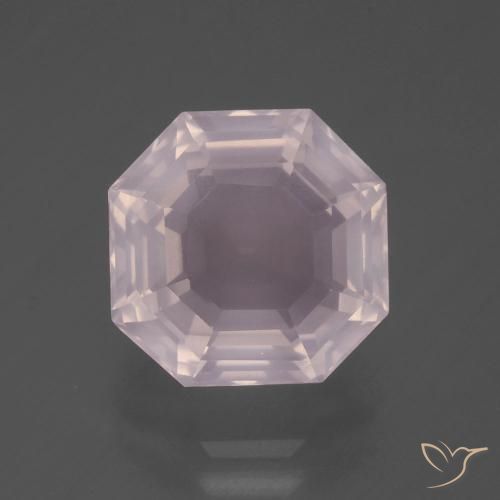 6.95ct 天然 浅粉色 芙蓉石, 祖母绿式切割, 透明