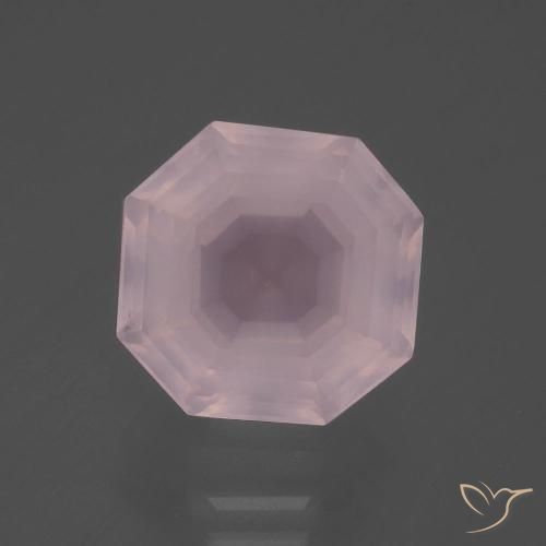 7.14ct 天然 浅淡粉色 芙蓉石, 祖母绿式切割, 透明