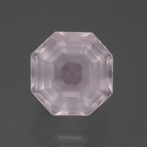 7.42克拉天然粉色粉晶，祖母绿式切割，12×11.8毫米，透明