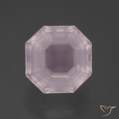 7.26ct 天然 浅粉色 芙蓉石, 祖母绿式切割, 透明