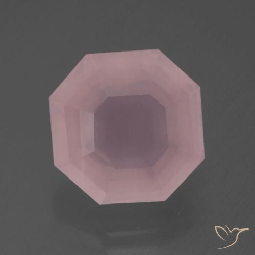 7.99ct 天然 浅粉色 芙蓉石, 祖母绿式切割, 透明