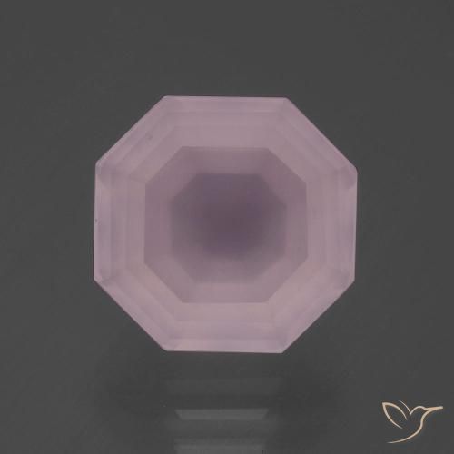 7.34ct 天然 浅粉色 芙蓉石, 祖母绿式切割, 透明