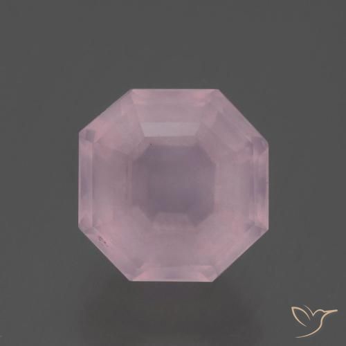 3.88ct 天然 中粉红色 芙蓉石, 祖母绿式切割, 透明