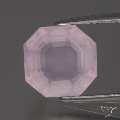 3.57ct 天然 浅粉色 芙蓉石, 祖母绿式切割, 透明