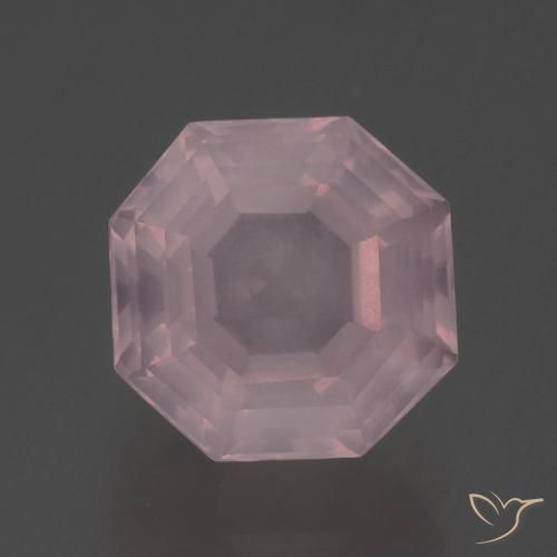 3.56ct 天然 浅粉色 芙蓉石, 祖母绿式切割, 透明