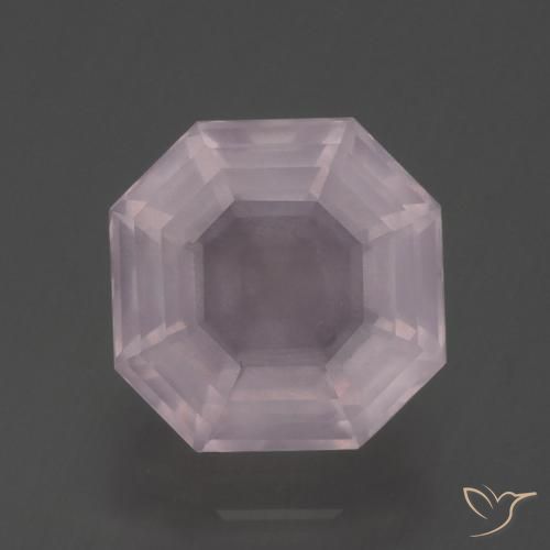 3.29ct 天然 浅粉色 芙蓉石, 祖母绿式切割, 透明