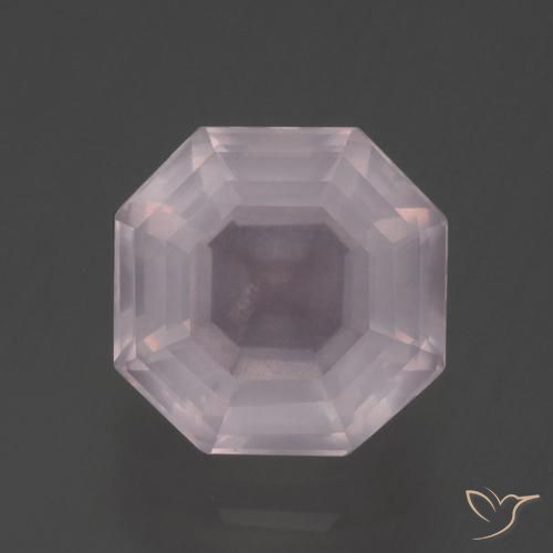 3.32ct 天然 浅淡粉色 芙蓉石, 祖母绿式切割, 透明
