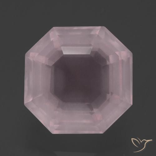 5.34ct 天然 浅粉色 芙蓉石, 祖母绿式切割, 透明
