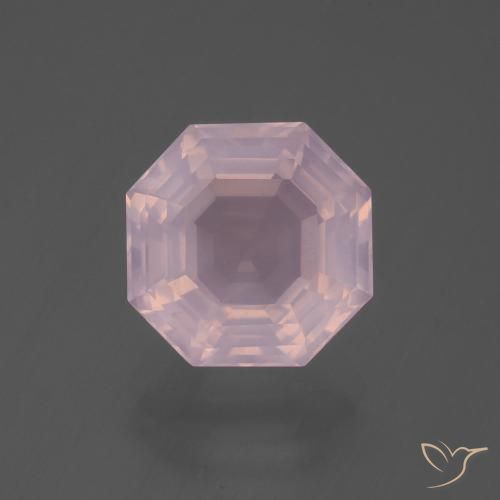 5.94ct 天然 玫瑰粉色 芙蓉石, 祖母绿式切割, 透明