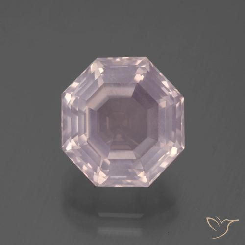 5.71ct 天然 浅淡粉色 芙蓉石, 祖母绿式切割, 透明